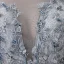 Chic / Beautiful A-Line / Princess Evening Dresses  2017 Grey Crossed Straps Strappy Charmeuse Lace V-Neck Sleeveless Cocktail Party Evening Party