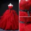 Charmant Rot Fallende Rüsche Ballkleider 2022 Ballkleid Spaghettiträger Ärmellos Stoffgürtel Schleife Rückenfreies Lange Ball Festliche Kleider