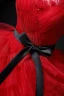 Charmant Rot Fallende Rüsche Ballkleider 2022 Ballkleid Spaghettiträger Ärmellos Stoffgürtel Schleife Rückenfreies Lange Ball Festliche Kleider