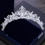 Sparkly Silver Wedding Tiara 2018 Metal Crystal Rhinestone Accessories