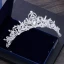Sparkly Silver Wedding Tiara 2018 Metal Crystal Rhinestone Accessories