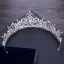 Sparkly Silver Wedding Tiara 2018 Metal Crystal Rhinestone Accessories