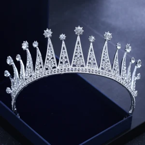 Glitter Zilveren Huwelijk Tiara 2018 Metaal Rhinestone Accessoires