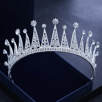 Glitter Zilveren Huwelijk Tiara 2018 Metaal Rhinestone Accessoires