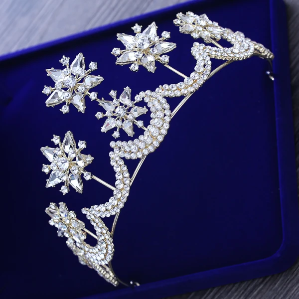 Najpiękniejsze / Ekskluzywne Srebrny Gwiazda Rhinestone Tiara 2018 Metal Akcesoria