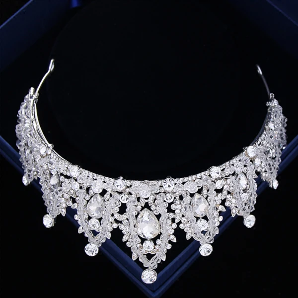 Luxe Argenté Mariage Tiare 2018 Métal Cristal Faux Diamant Accessorize