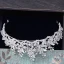 Sparkly Silver Tiara 2018 Metal Rhinestone Crystal Wedding Accessories