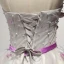 Fine Grå Homecoming Graduation Kjoler 2017 Prinsesse Kjæreste Uten Ermer Syrin Appliques Blomst Beading Paljetter Perle Printing Sash Korte Buste Ryggløse Formelle Kjoler