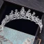 Sparkly Silver Tiara 2018 Metal Rhinestone Crystal Wedding Accessories