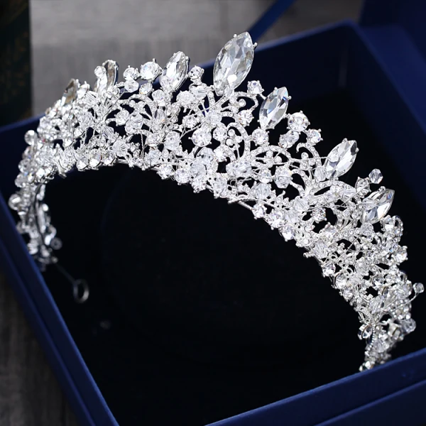 Luxe Argenté Mariage Tiare 2018 Métal Faux Diamant Cristal Accessorize