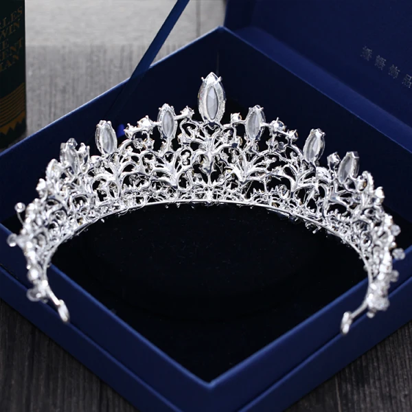 Luxe Argenté Mariage Tiare 2018 Métal Faux Diamant Cristal Accessorize