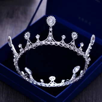 Enkel Sølv Bryllup Tiara 2018 Metall Rhinestone Tilbehør