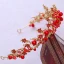 Piękne Czerwone Kryształ Rhinestone Tiara 2018 Złote Metal Akcesoria