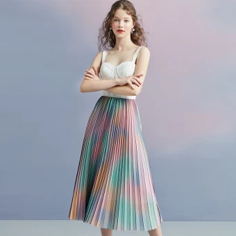 Colored Multi Colors Summer Homecoming Graduation Dresses 2018 A Line Princess Shoulders Sleeveless Tea Length Pleated Backless Formal Dresses