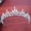 Fine Sølv Bryllup Tilbehør 2018 Metall Krystall Rhinestone Perle Tiara Halskjede Øredobber Brudesmykker
