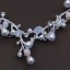 Fine Sølv Bryllup Tilbehør 2018 Metall Krystall Rhinestone Perle Tiara Halskjede Øredobber Brudesmykker