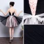 Fine Svart Festkjoler 2018 Prinsesse Kjæreste Uten Ermer Rhinestone Sash Korte Buste Ryggløse Formelle Kjoler