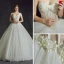 Illusjon Elfenben Boret Brudekjoler 2018 Ballkjole Kjæreste Uten Ermer Ryggløse Beading Perle Rhinestone Buste Chapel Train