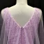 Luxury / Gorgeous Lilac Evening Dresses  2018 Trumpet / Mermaid V-Neck Sleeveless Beading Sash Watteau Train Ruffle Backless Formal Dresses