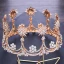 Najpiękniejsze / Ekskluzywne Złote Ślub Tiara 2018 Metal Rhinestone Akcesoria
