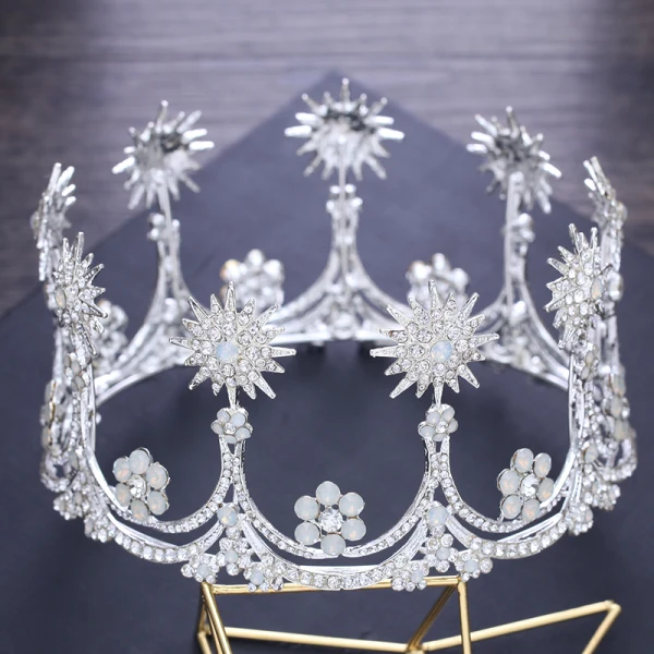 Najpiękniejsze / Ekskluzywne Złote Ślub Tiara 2018 Metal Rhinestone Akcesoria