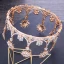Najpiękniejsze / Ekskluzywne Złote Ślub Tiara 2018 Metal Rhinestone Akcesoria