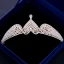 Fine Champagne Gull Tiara 2018 Metall Krystall Rhinestone Perle Hjerteformet Tilbehør