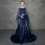 Luxury / Gorgeous Royal Blue Pierced Evening Dresses  Detachable With Shawl 2018 A-Line / Princess Scoop Neck Cap Sleeves Glitter Rhinestone Court Train Ruffle Formal Dresses