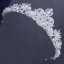 Modest / Simple Silver Wedding Tiara 2018 Metal Pearl Rhinestone Beading Accessories