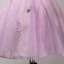 Chic / Beautiful Lilac Homecoming Graduation Dresses 2017 Ball Gown V-Neck Sleeveless Appliques Flower Beading Rhinestone Short Ruffle Backless Formal Dresses