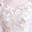 Modern / Fashion Blushing Pink See-through Summer Evening Dresses  2018 A-Line / Princess Scoop Neck Sleeveless Appliques Butterfly Floor-Length / Long Ruffle Formal Dresses