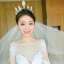 Luksus Sølv Bryllup Tiara 2018 Metall Rhinestone Tilbehør