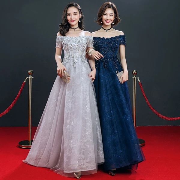 Affordable Evening Dresses 2018 Empire Off-The-Shoulder Short Sleeve Appliques Lace Beading Floor-Length / Long Ruffle Backless Formal Dresses Affordable Evening Dresses 2018 Empire Off-The-Shoulder Short Sleeve Appliques Lace Beading Floor-Length / Long Ruffle Backless Formal Dresses