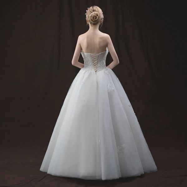 Fine Elfenben Brudekjoler 2018 Prinsesse Fantastiske / Unike Kjæreste Uten Ermer Ryggløse Appliques Blomst Perle Beading Paljetter Lange Buste