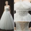 Fine Elfenben Brudekjoler 2018 Prinsesse Fantastiske / Unike Kjæreste Uten Ermer Ryggløse Appliques Blomst Perle Beading Paljetter Lange Buste