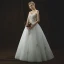 Chic / Beautiful Ivory Wedding Dresses 2018 A-Line / Princess Sweetheart Sleeveless Backless Gold Appliques Lace Sequins Pearl Floor-Length / Long Ruffle