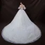 Fine Elfenben Brudekjoler 2018 Ballkjole Av Skulderen Kjæreste 1/2 Ermer Ryggløse Appliques Blonder Paljetter Beading Cathedral Train Buste