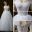 Simple Ivoire Robe De Mariée 2018 Princesse De l'épaule Manches Courtes Dos Nu Perlage Longue Volants