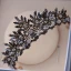 Vintage Barokowy Czarne Tiara 2018 Metal Kryształ Rhinestone Ślub Akcesoria