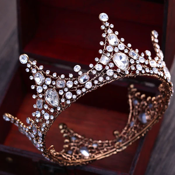 Vintage / Retro Silver Rhinestone Tiara 2018 Metal Wedding Accessories