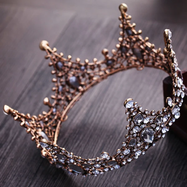 Vintage / Retro Silver Rhinestone Tiara 2018 Metal Wedding Accessories