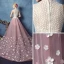 Chic / Beautiful Blushing Pink Prom Dresses 2017 A-Line / Princess Scoop Neck Sleeveless Appliques Flower Pearl Rhinestone Cathedral Train Backless Pierced Formal Dresses