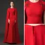 Modest / Simple Red Evening Dresses  2018 Trumpet / Mermaid Scoop Neck Sleeveless Beading Watteau Train Formal Dresses