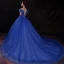 Cinderella White Prom Dresses 2017 Ball Gown Off-The-Shoulder Short Sleeve Butterfly Appliques Flower Chapel Train Ruffle Backless Formal Dresses
