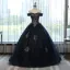 Chic / Beautiful Red Prom Dresses 2017 Ball Gown Off-The-Shoulder Short Sleeve Rhinestone Appliques Flower Floor-Length / Long Ruffle Backless Formal Dresses