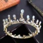 Modest / Simple Gold Tiara 2018 Metal Rhinestone Crystal Wedding Accessories