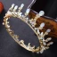 Modest / Simple Gold Tiara 2018 Metal Rhinestone Crystal Wedding Accessories