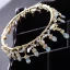 Modest / Simple Gold Tiara 2018 Metal Rhinestone Crystal Wedding Accessories