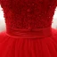 Chinese style Red Prom Dresses 2017 Ball Gown High Neck 3/4 Sleeve Sequins Beading Pearl Sash Floor-Length / Long Ruffle Backless Formal Dresses