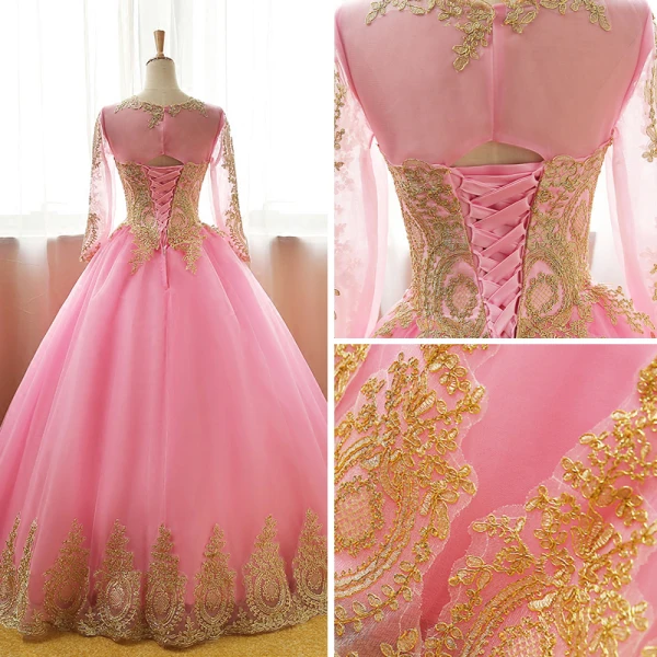 prom dresses 2017 rose gold Mermaid V-Neck Rose Gold Long Prom Dress with Criss Cross Back –  FancyVestido main image 0